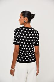 BLUSA LARA TRICOT CORAÇÃO