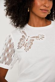 CAMISETA KATIE MALHA CERAMIC COM BORDADO