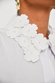 CAMISA KÁTIA TRICOLINE COM BORDADO
