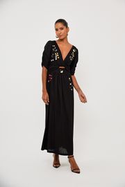 VESTIDO MARIA CAMBRAIA DE LINHO COM BORDADO