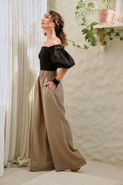 CALÇA LÍGIA LINHO 100%