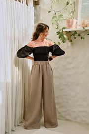 CALÇA LÍGIA LINHO 100%