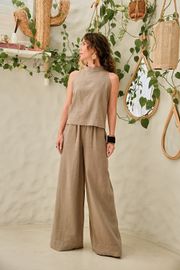 BLUSA LINGER LINHO 100%