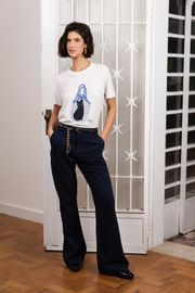 CAMISETA LIL MALHA COM SILK E BORDADO