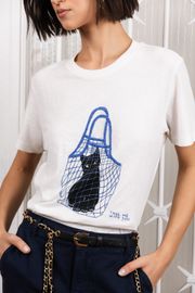 CAMISETA LIL MALHA COM SILK E BORDADO