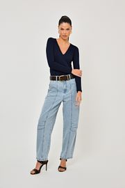 BLUSA MIRELLA MALHA MARINHO