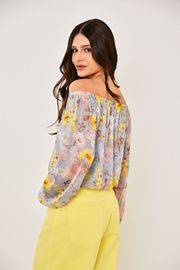 BLUSA MARCELA TULE FLORAL