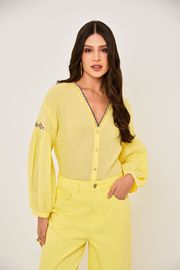 BLUSA LYRA CAMBRAIA DE ALGODÃO