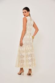 VESTIDO MALIBU RENDA COM BORDADO