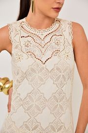 VESTIDO MALIBU RENDA COM BORDADO