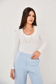 BODY LUCY RIBANA OFF WHITE