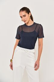 BLUSA MICHELE ESTAMPA MINI POÁ