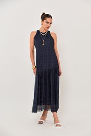 VESTIDO MALTA TULE ESTAMPA MINI POÁ
