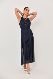 VESTIDO MALTA TULE ESTAMPA MINI POÁ