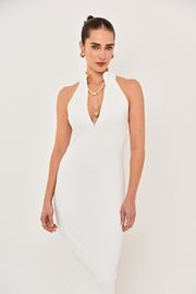 VESTIDO MEGHAN RIBANA DE VISCOSE