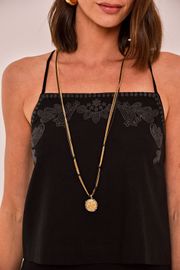 BLUSA MORGANA VISCOLINHO COM BORDADO