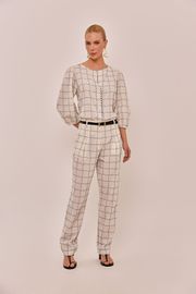 BLUSA NAIARA COTTON GRID