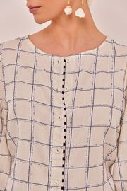 BLUSA NAIARA COTTON GRID