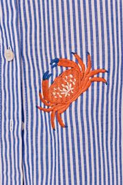 CAMISA PARIS LISTRADA COM BORDADO