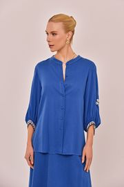CAMISA ANA LÍVIA VISCOSE COM BORDADO