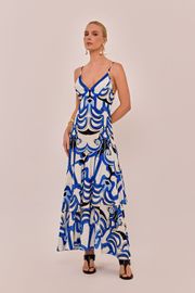 VESTIDO NOEMI VISCOSE ESTAMPADA