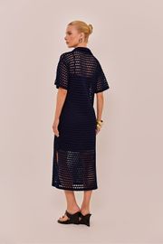 VESTIDO PIETRA TRICOT MARINHO