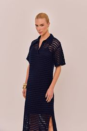 VESTIDO PIETRA TRICOT MARINHO