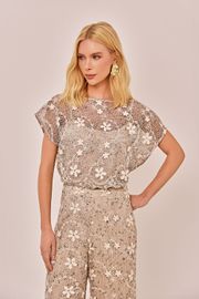 BLUSA OSLO TELA BORDADA