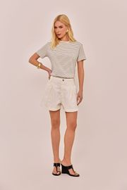 SHORTS NOIR SARJA TINTURADA