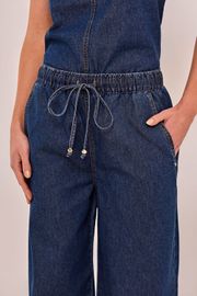 CALÇA NINA JEANS WIDE LEG