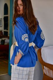 CAMISA ANA LÍVIA VISCOSE COM BORDADO