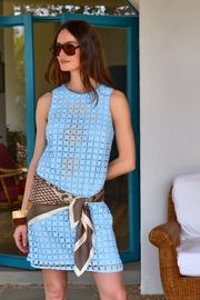 VESTIDO OCEANO LAISE BORDADA