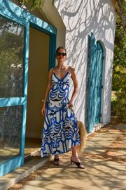VESTIDO NOEMI VISCOSE ESTAMPADA
