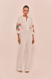 BLUSA MIRANDA OFF WHITE BORDADA