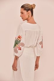 BLUSA MIRANDA OFF WHITE BORDADA