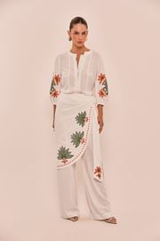 BLUSA MIRANDA OFF WHITE BORDADA