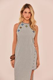 BLUSA PIXIE TRICOLINE COM BORDADO