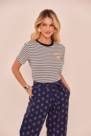 CAMISETA PALOMA MALHA LISTRADA