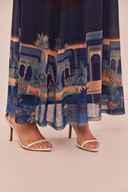 SAIA REBECA TULE ESTAMPADO