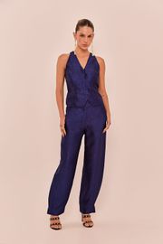 CALÇA PERFUME ALFAIATARIA AZUL