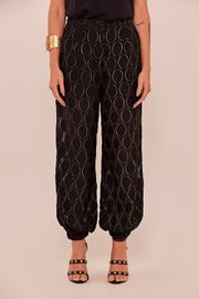 CALÇA PAULA EM VOIL PRETO