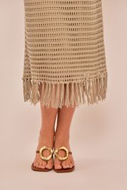 VESTIDO PILAR TRICOT CAQUÍ