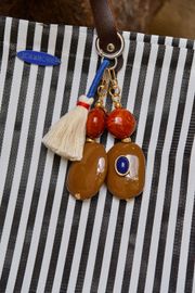 CHAVEIRO OPALA COM PEDRAS NATURAIS
