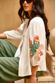 BLUSA MIRANDA OFF WHITE BORDADA