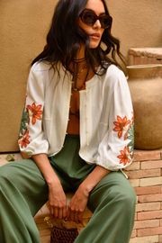 BLUSA MIRANDA OFF WHITE BORDADA