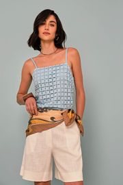 BLUSA POWER AZUL CLARO
