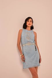 VESTIDO OCEANO LAISE BORDADA