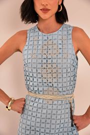 VESTIDO OCEANO LAISE BORDADA