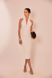 VESTIDO MEGHAN RIBANA DE VISCOSE