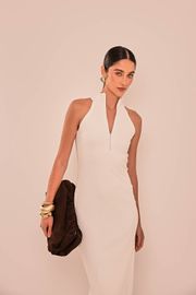VESTIDO MEGHAN RIBANA DE VISCOSE